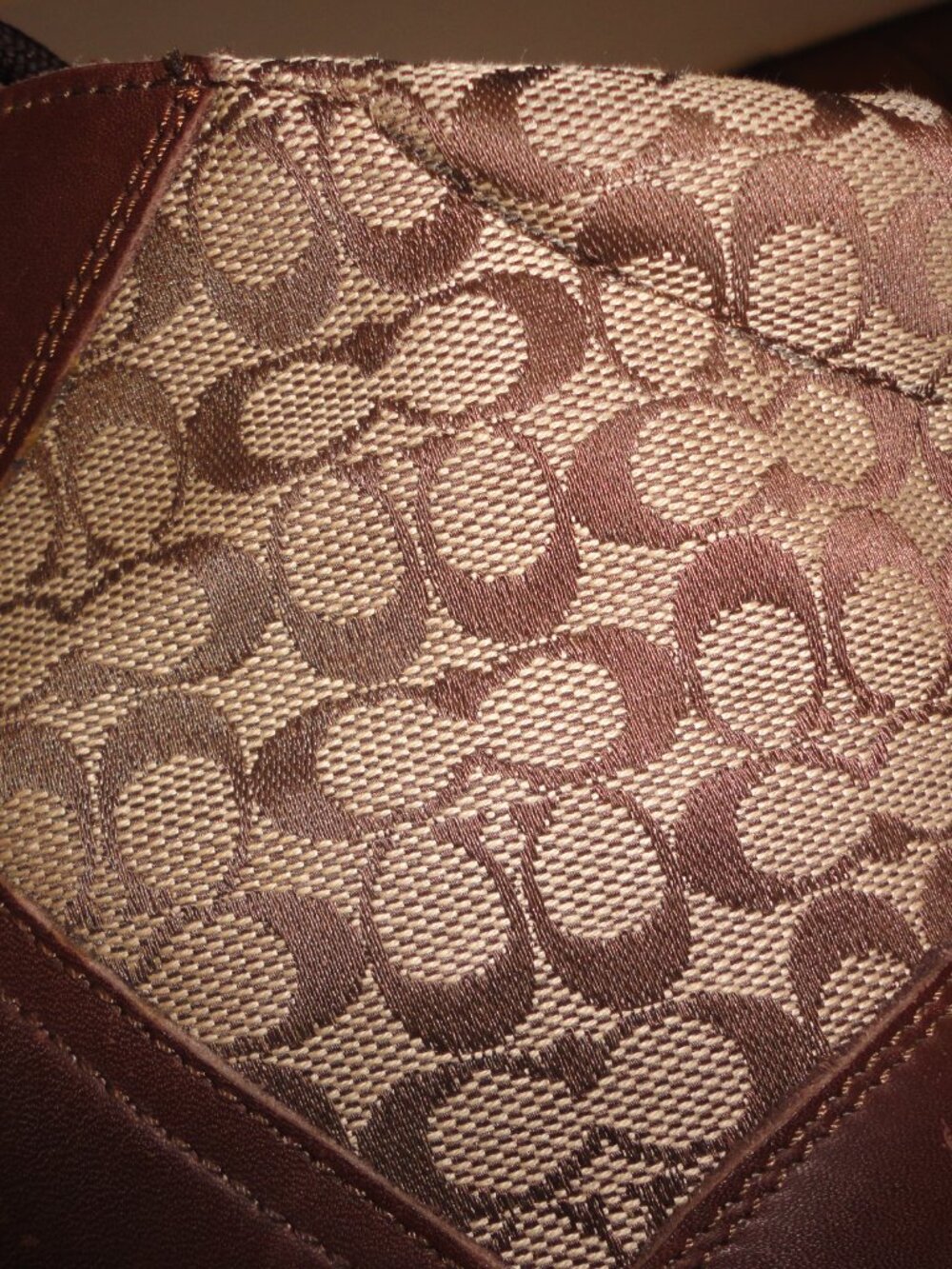 COACH Men's Brown Leather & Canvas Logo "Pelham" Ankle Boots Size 11.5 D - Picture 9 of 10